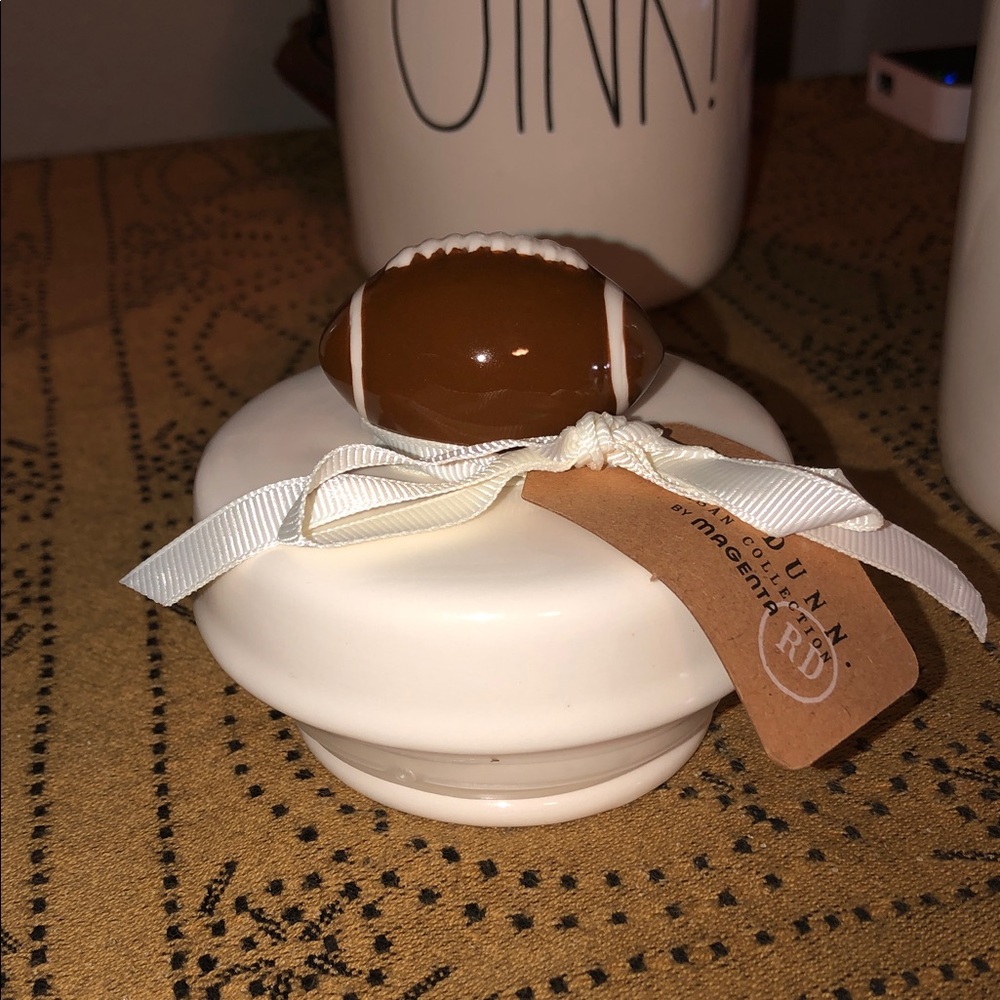 Rae Dunn GAME DAY Baby Canister (Football On Lid) - Picture 8 of 9